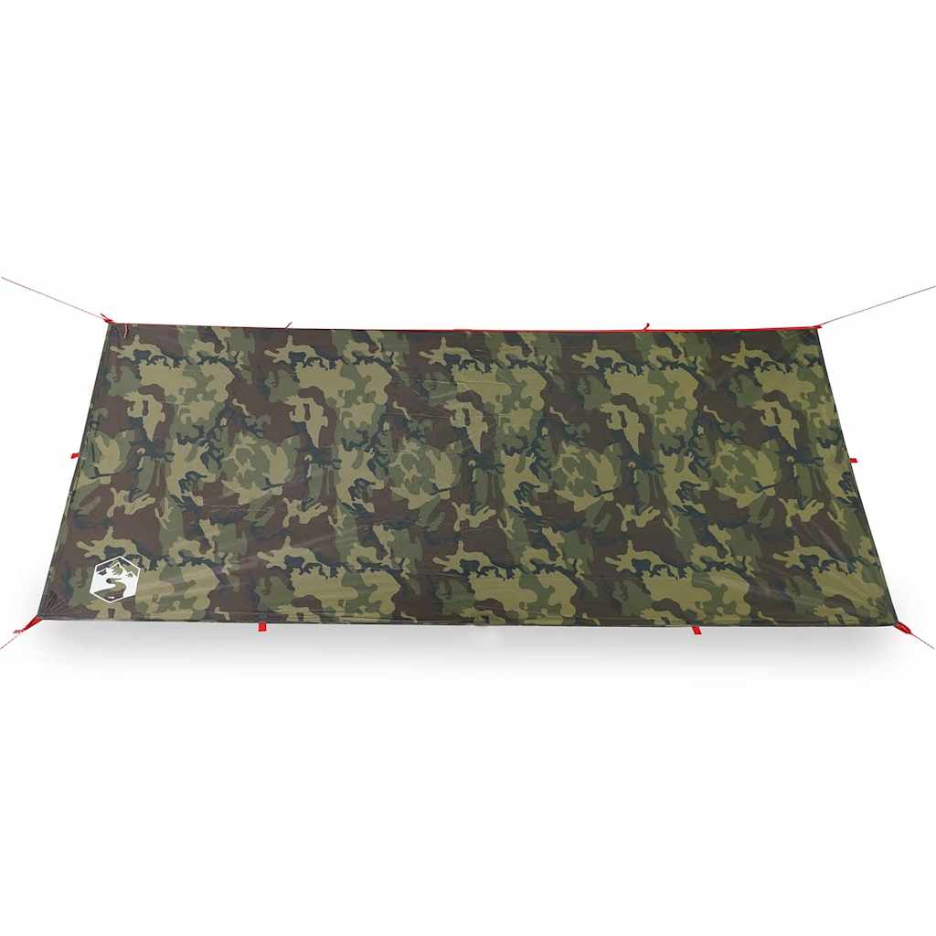 vidaXL Prelată de camping, camuflaj, 406x306 cm, impermeabilă