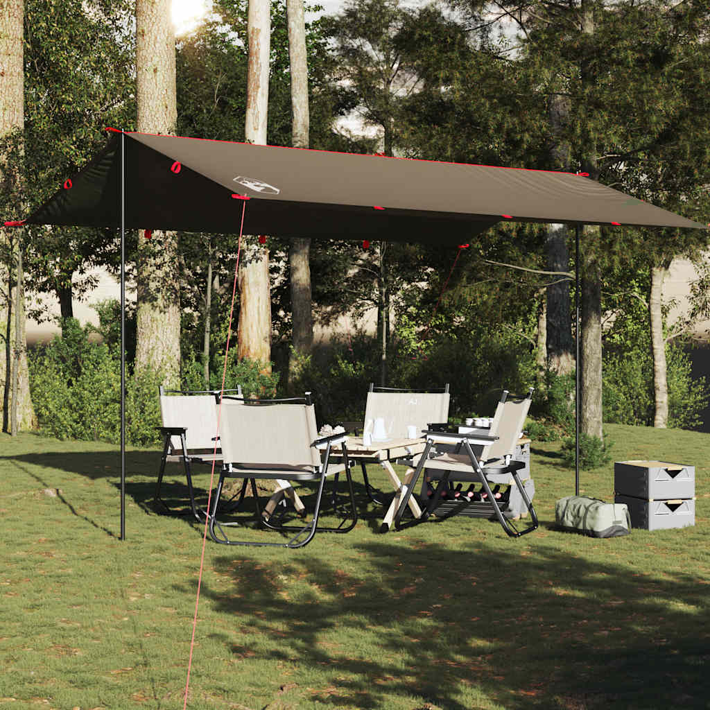 vidaXL Prelată de camping, maro, 506x306 cm, impermeabilă