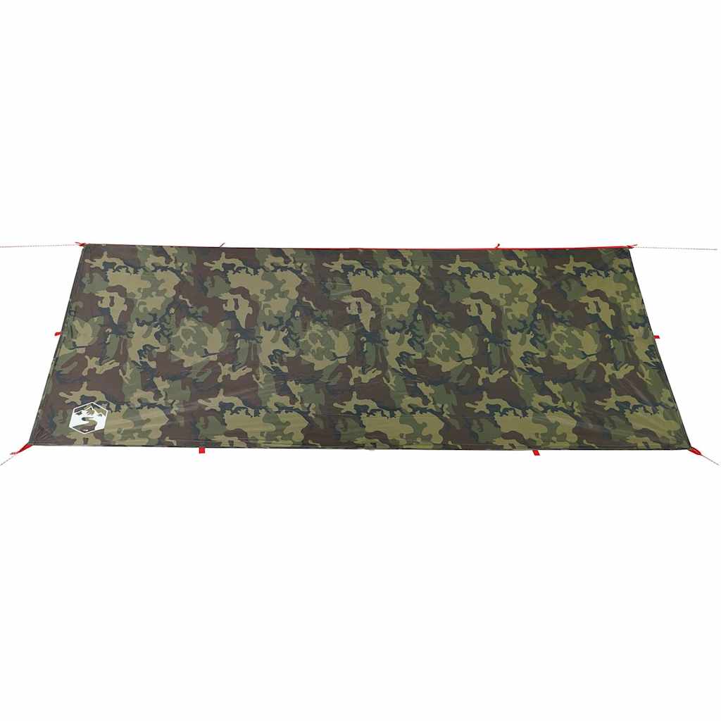 vidaXL Prelată de camping, camuflaj, 506x306 cm, impermeabilă
