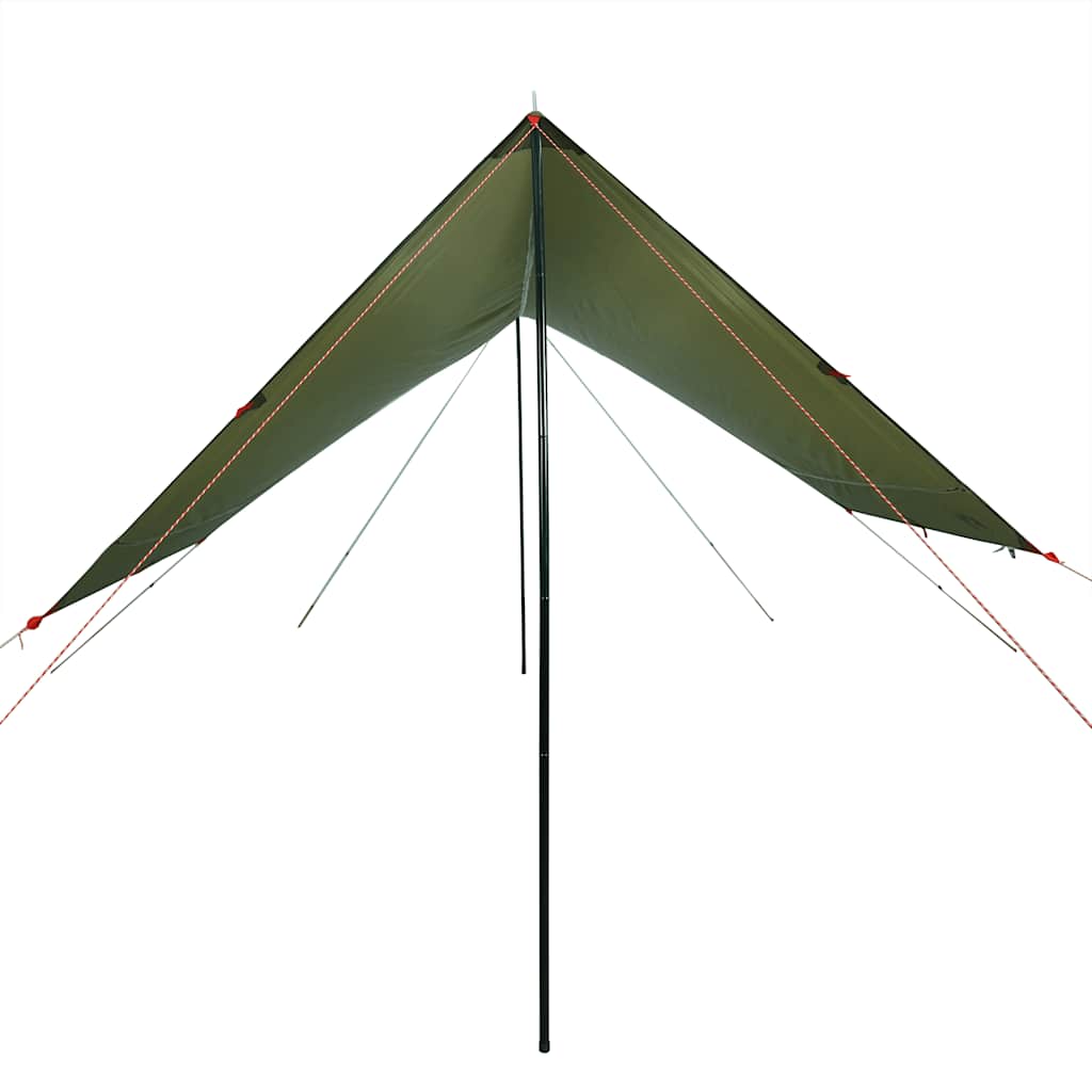 vidaXL Prelată de camping verde măsliniu, 462x306x211 cm, impermeabilă