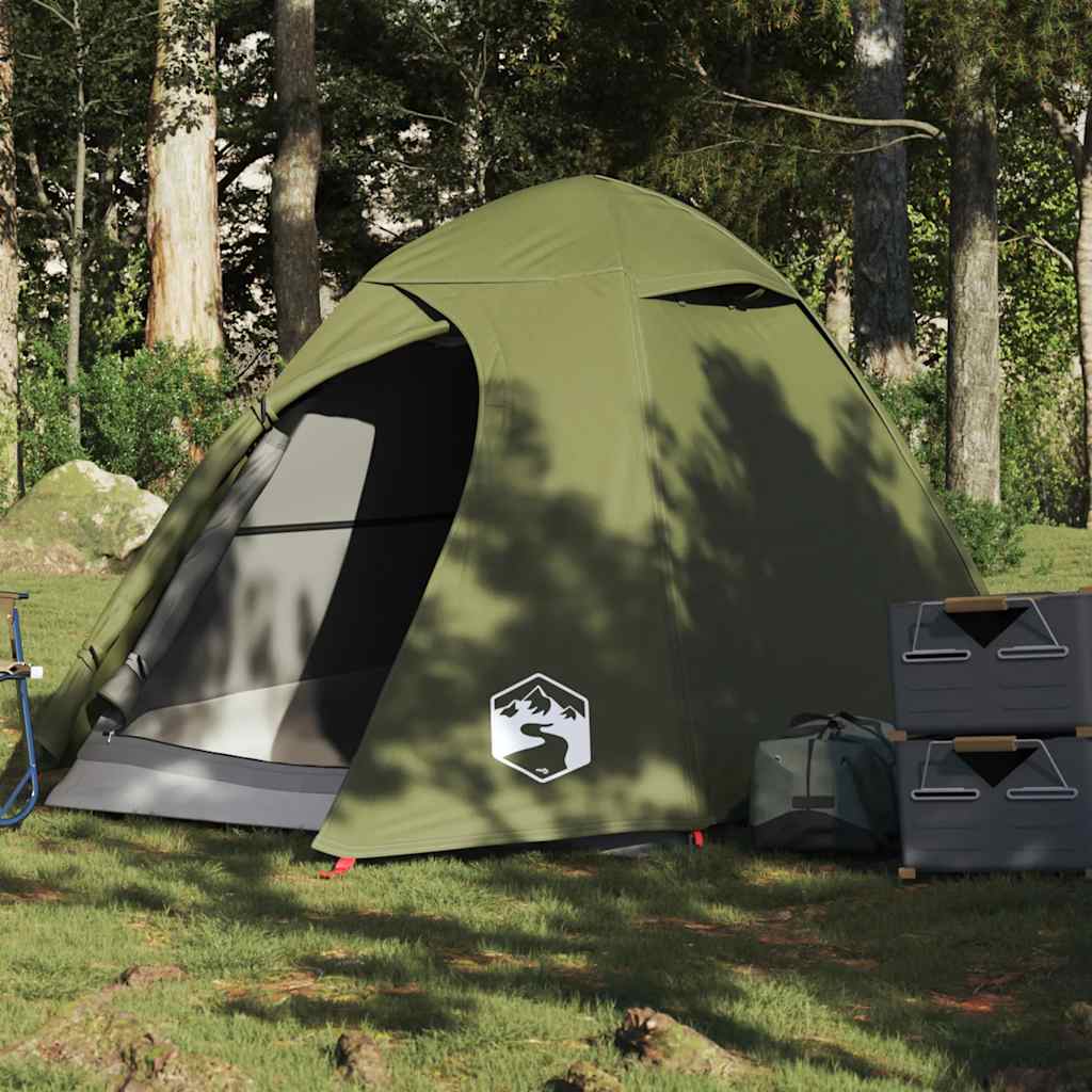 vidaXL Cort camping cupolă 2 persoane verde măsliniu impermeabil vidaXL Cort camping cupolă 2 persoane verde măsliniu impermeabil