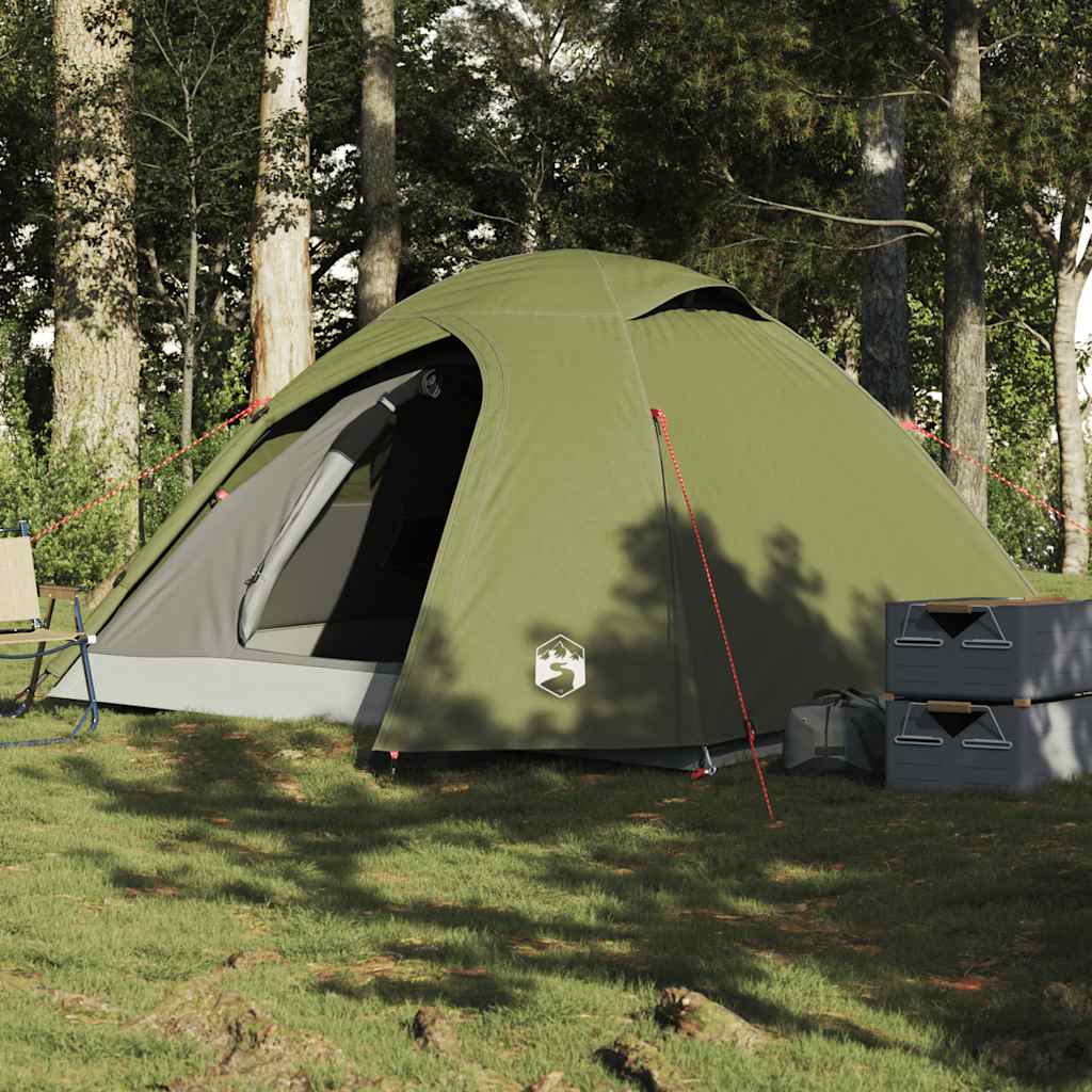 vidaXL Cort camping cupolă 3 persoane verde măsliniu impermeabil vidaXL Cort camping cupolă 3 persoane verde măsliniu impermeabil