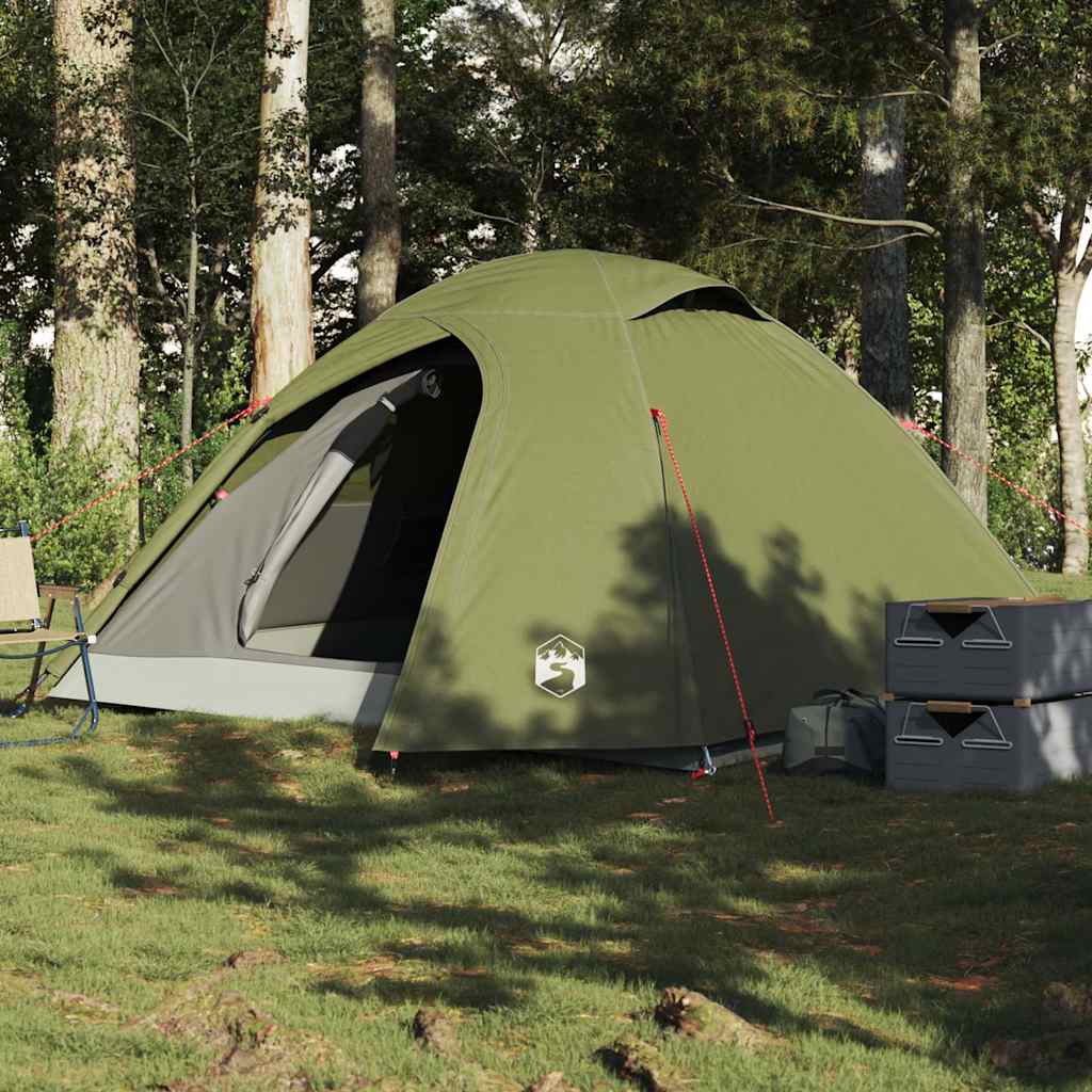 vidaXL Cort camping cupolă 4 persoane verde măsliniu impermeabil vidaXL Cort camping cupolă 4 persoane verde măsliniu impermeabil