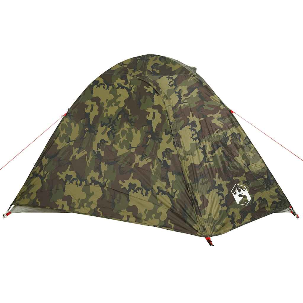 vidaXL Cort de camping cupolă pentru 4 persoane, camuflaj, impermeabil
