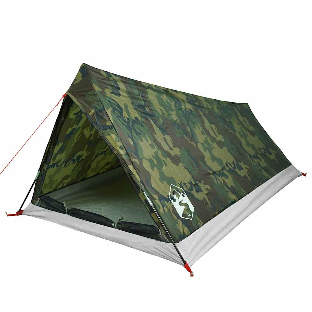 vidaXL Cort camping pentru 2 persoane, camuflaj, impermeabil vidaXL Cort camping pentru 2 persoane, camuflaj, impermeabil