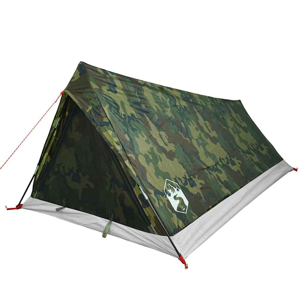 vidaXL Cort camping pentru 2 persoane, camuflaj, impermeabil vidaXL Cort camping pentru 2 persoane, camuflaj, impermeabil