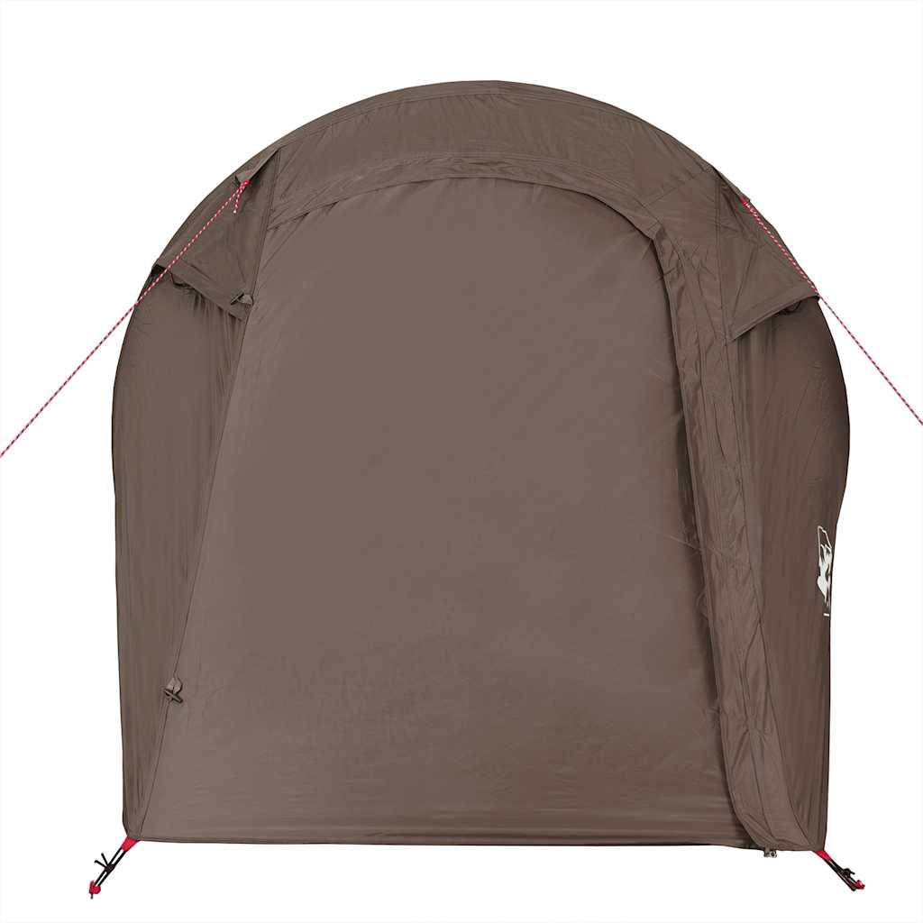 vidaXL Cort de camping tunel pentru 3 persoane, maro, impermeabil vidaXL Cort de camping tunel pentru 3 persoane, maro, impermeabil