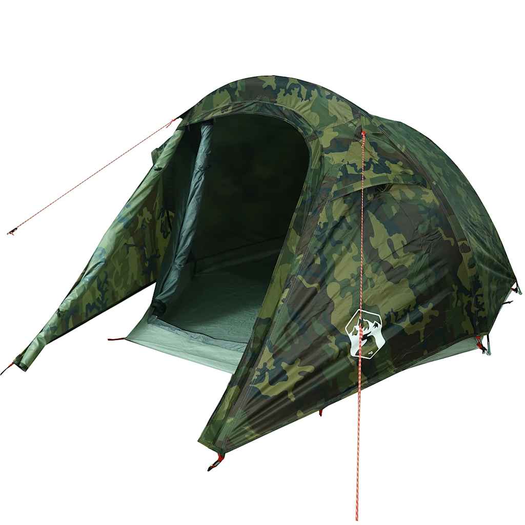 vidaXL Cort de camping tunel pentru 3 persoane, camuflaj, impermeabil vidaXL Cort de camping tunel pentru 3 persoane, camuflaj, impermeabil