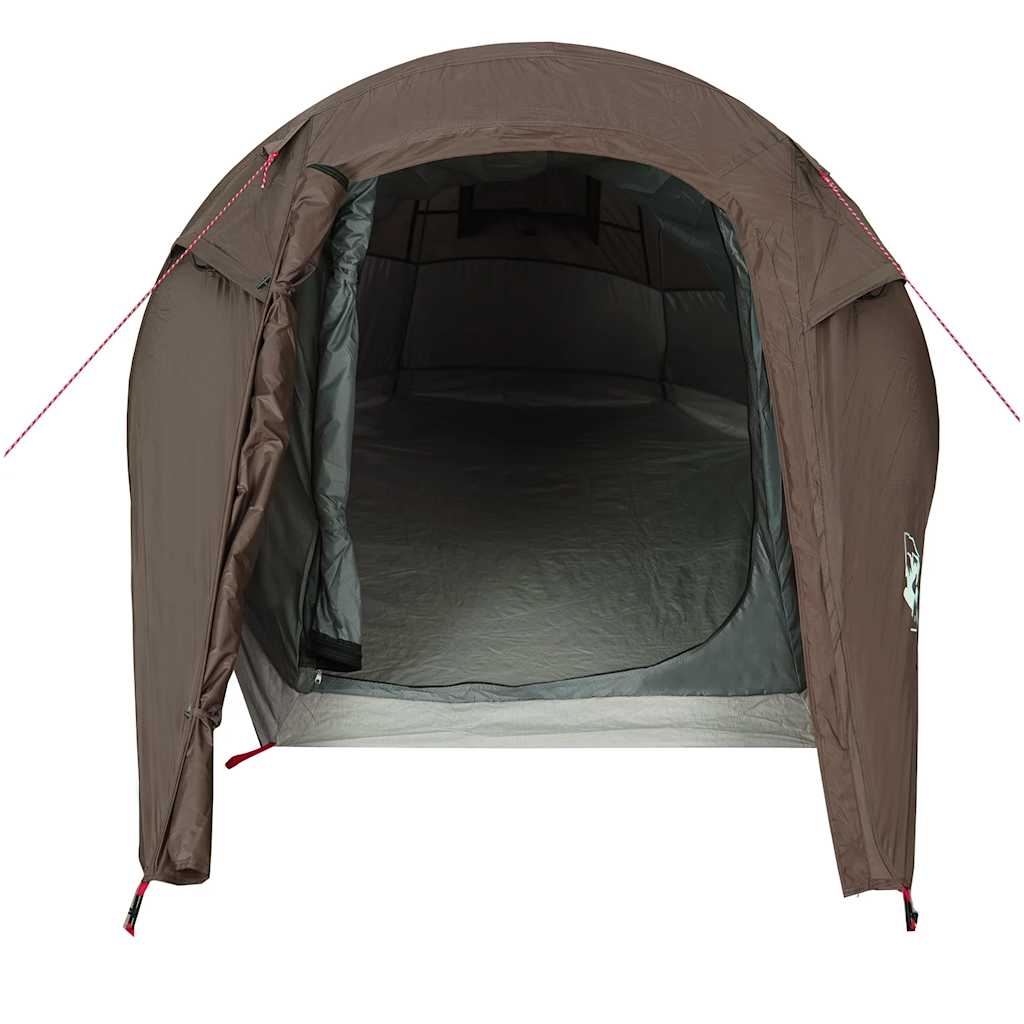 vidaXL Cort de camping tunel pentru 2 persoane, maro, impermeabil vidaXL Cort de camping tunel pentru 2 persoane, maro, impermeabil