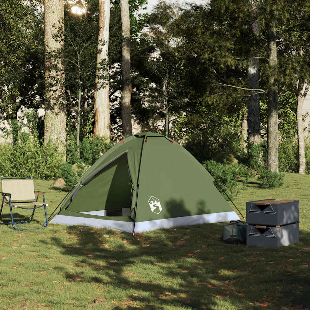 vidaXL Cort camping cupolă 2 persoane verde măsliniu impermeabil vidaXL Cort camping cupolă 2 persoane verde măsliniu impermeabil