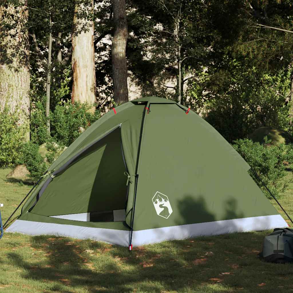 vidaXL Cort camping cupolă 2 persoane verde măsliniu impermeabil vidaXL Cort camping cupolă 2 persoane verde măsliniu impermeabil