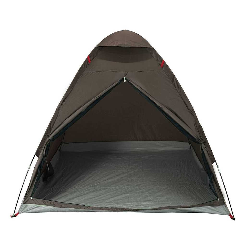 vidaXL Cort de camping cupolă pentru 2 persoane, maro, impermeabil