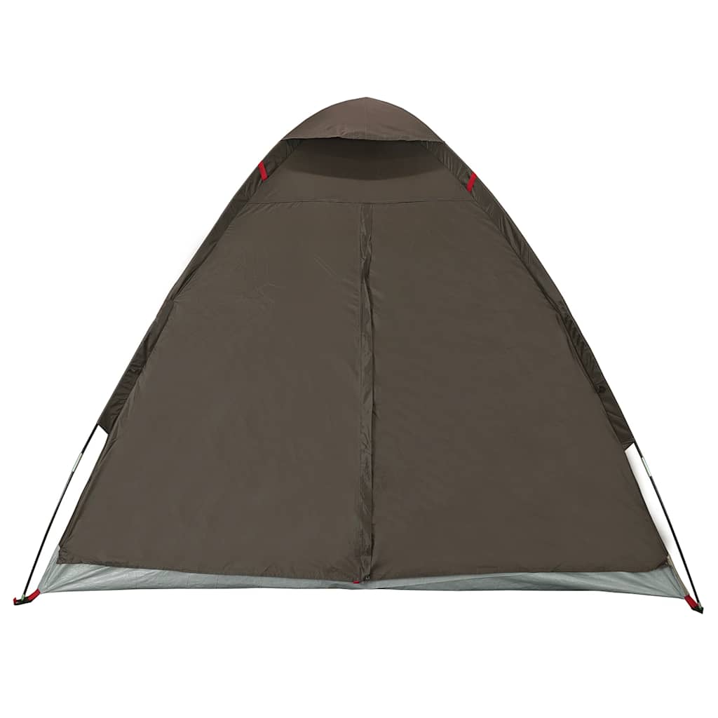 vidaXL Cort de camping cupolă pentru 2 persoane, maro, impermeabil