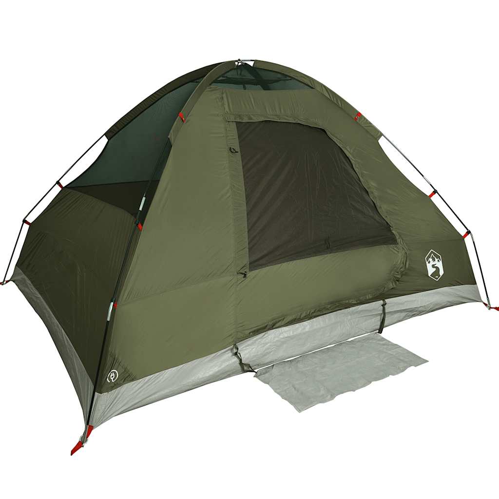 vidaXL Cort camping cupolă 2 persoane verde măsliniu impermeabil