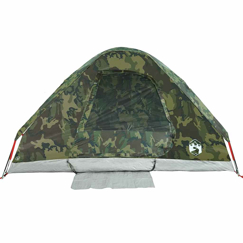 vidaXL Cort de familie cupolă pentru 6 persoane, camuflaj, impermeabil vidaXL Cort de familie cupolă pentru 6 persoane, camuflaj, impermeabil