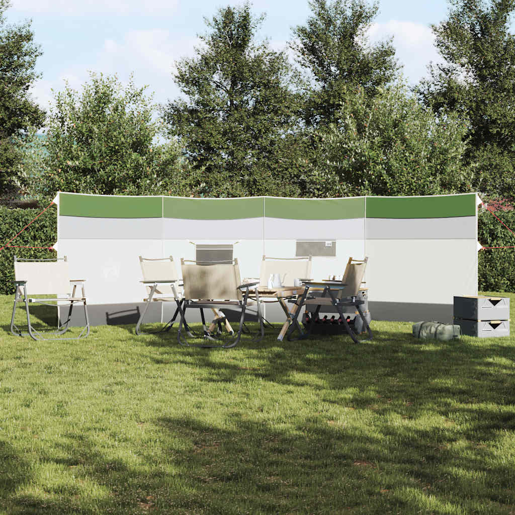 vidaXL Paravan de camping verde 510x153 cm impermeabil