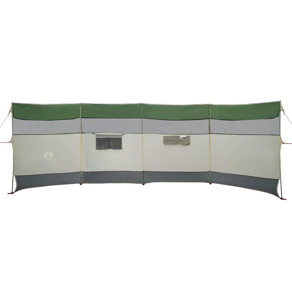 vidaXL Paravan de camping verde 510x153 cm impermeabil