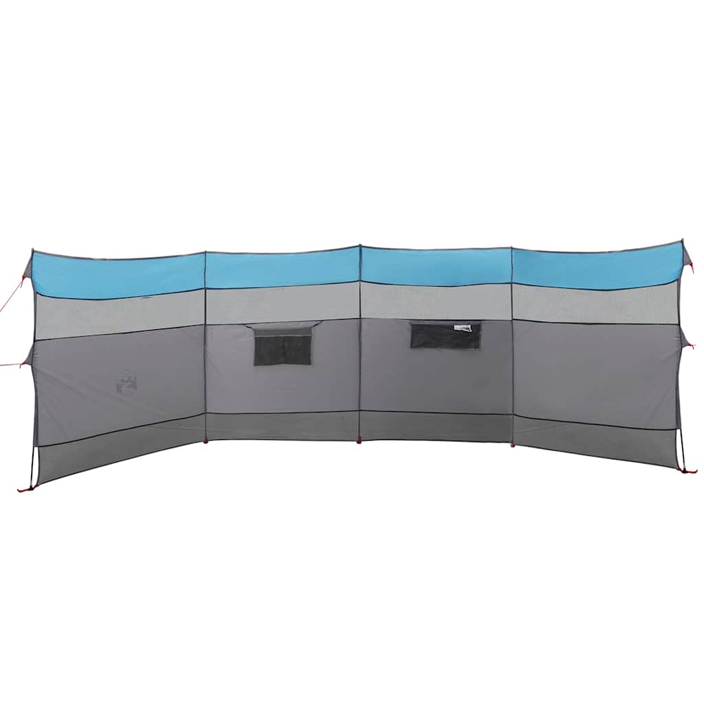 vidaXL Paravan de camping, albastru, 510x153 cm, impermeabil