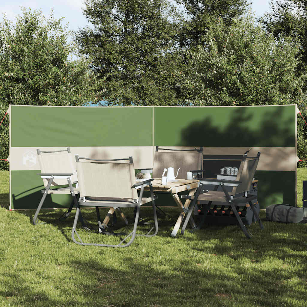 vidaXL Paravan de camping verde 344x120 cm impermeabil vidaXL Paravan de camping verde 344x120 cm impermeabil