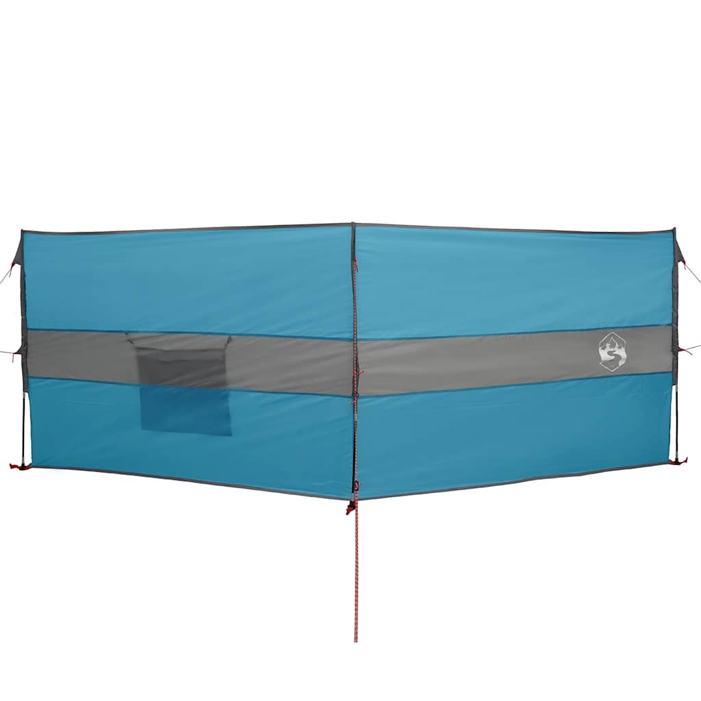 vidaXL Paravan de camping, albastru, 344x120 cm, impermeabil