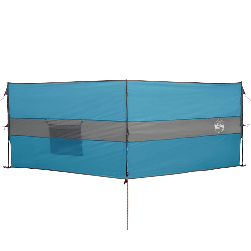 vidaXL Paravan de camping, albastru, 344x120 cm, impermeabil