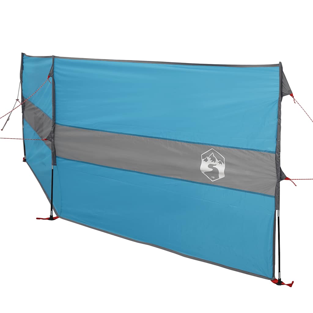 vidaXL Paravan de camping, albastru, 344x120 cm, impermeabil