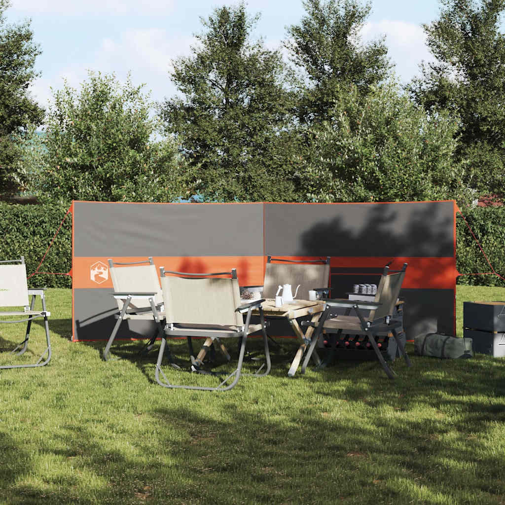 vidaXL Paravan de camping, gri/portocaliu, 344x120 c, impermeabil vidaXL Paravan de camping, gri/portocaliu, 344x120 c, impermeabil