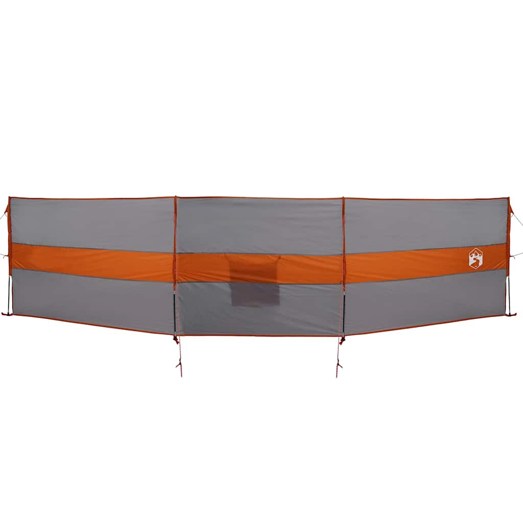 vidaXL Paravan de camping, gri/portocaliu, 490x123 cm, impermeabil vidaXL Paravan de camping, gri/portocaliu, 490x123 cm, impermeabil