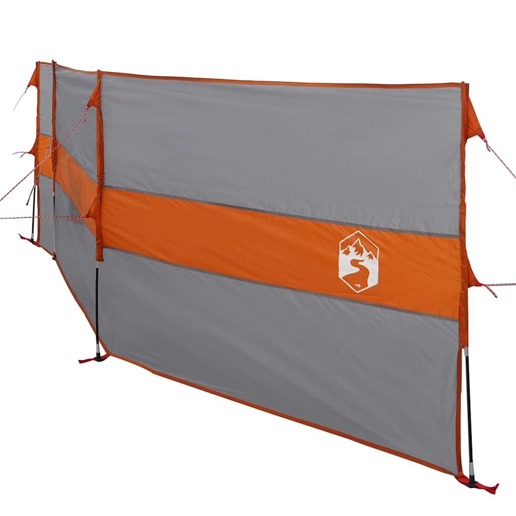 vidaXL Paravan de camping, gri/portocaliu, 490x123 cm, impermeabil vidaXL Paravan de camping, gri/portocaliu, 490x123 cm, impermeabil
