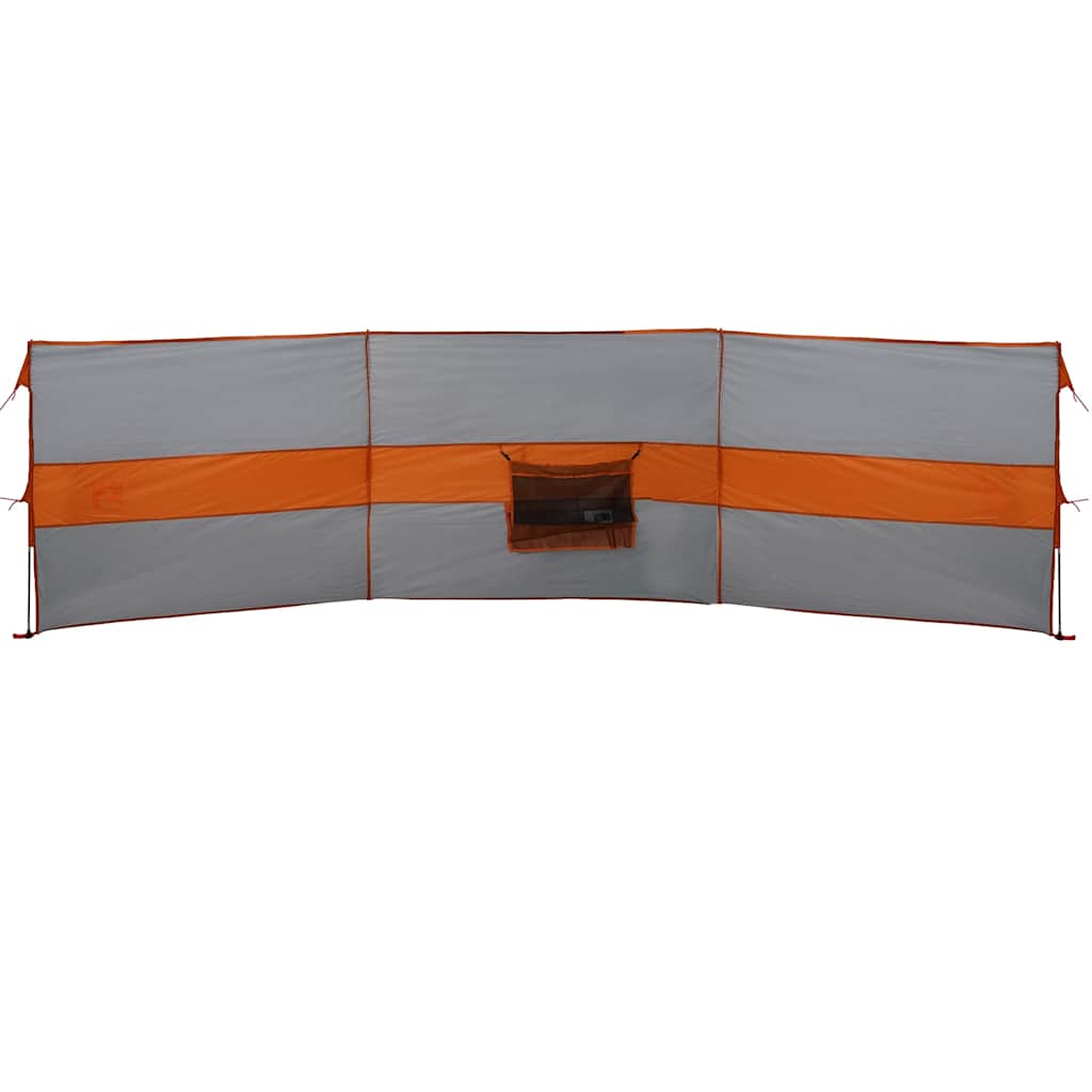 vidaXL Paravan de camping, gri/portocaliu, 490x123 cm, impermeabil vidaXL Paravan de camping, gri/portocaliu, 490x123 cm, impermeabil