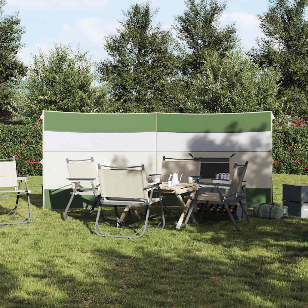 vidaXL Paravan de camping verde 340x130 cm impermeabil vidaXL Paravan de camping verde 340x130 cm impermeabil