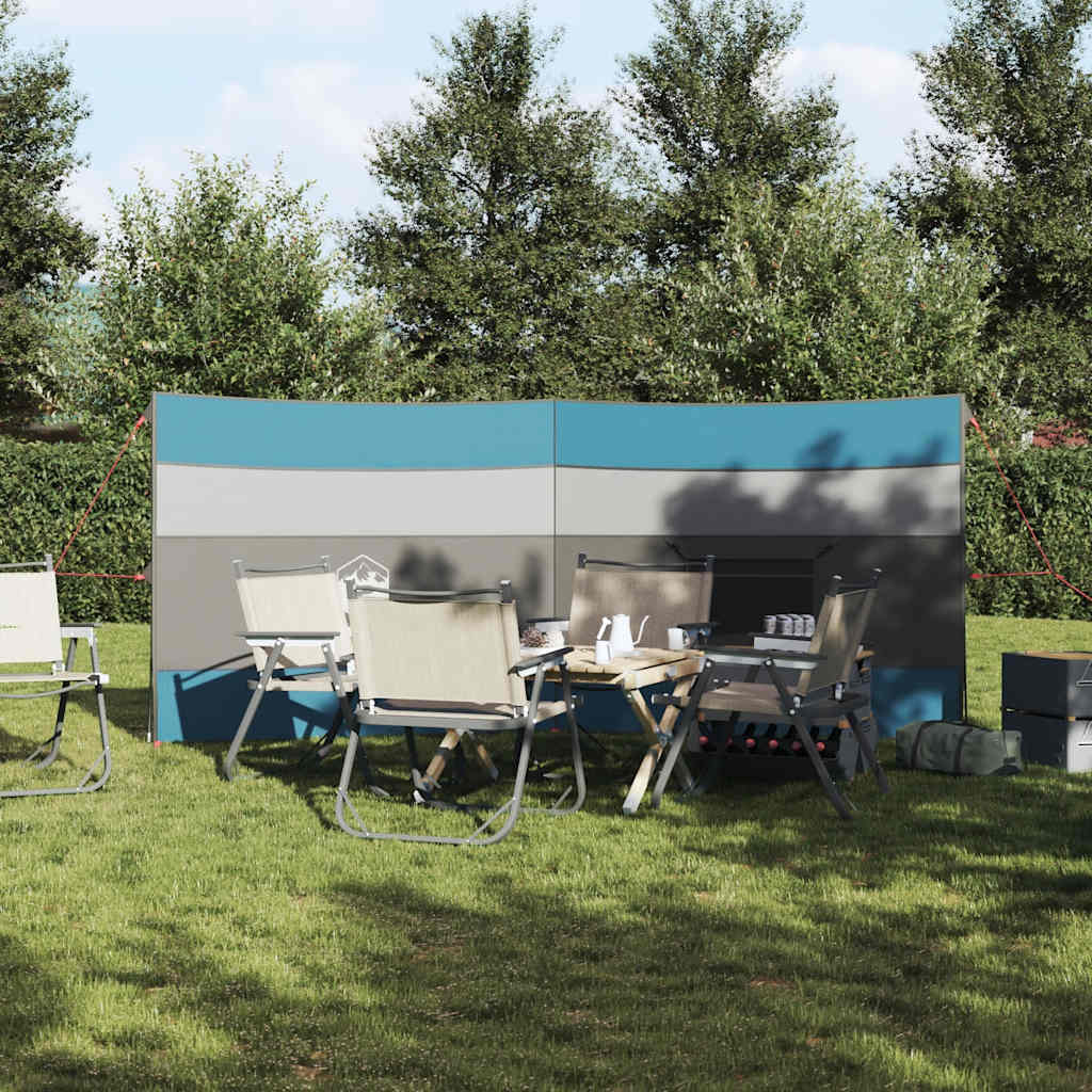 vidaXL Paravan de camping, albastru, 340x130 cm, impermeabil vidaXL Paravan de camping, albastru, 340x130 cm, impermeabil