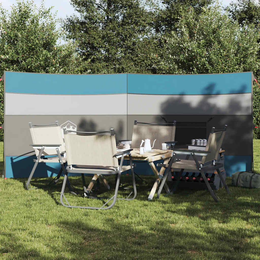 vidaXL Paravan de camping, albastru, 340x130 cm, impermeabil vidaXL Paravan de camping, albastru, 340x130 cm, impermeabil