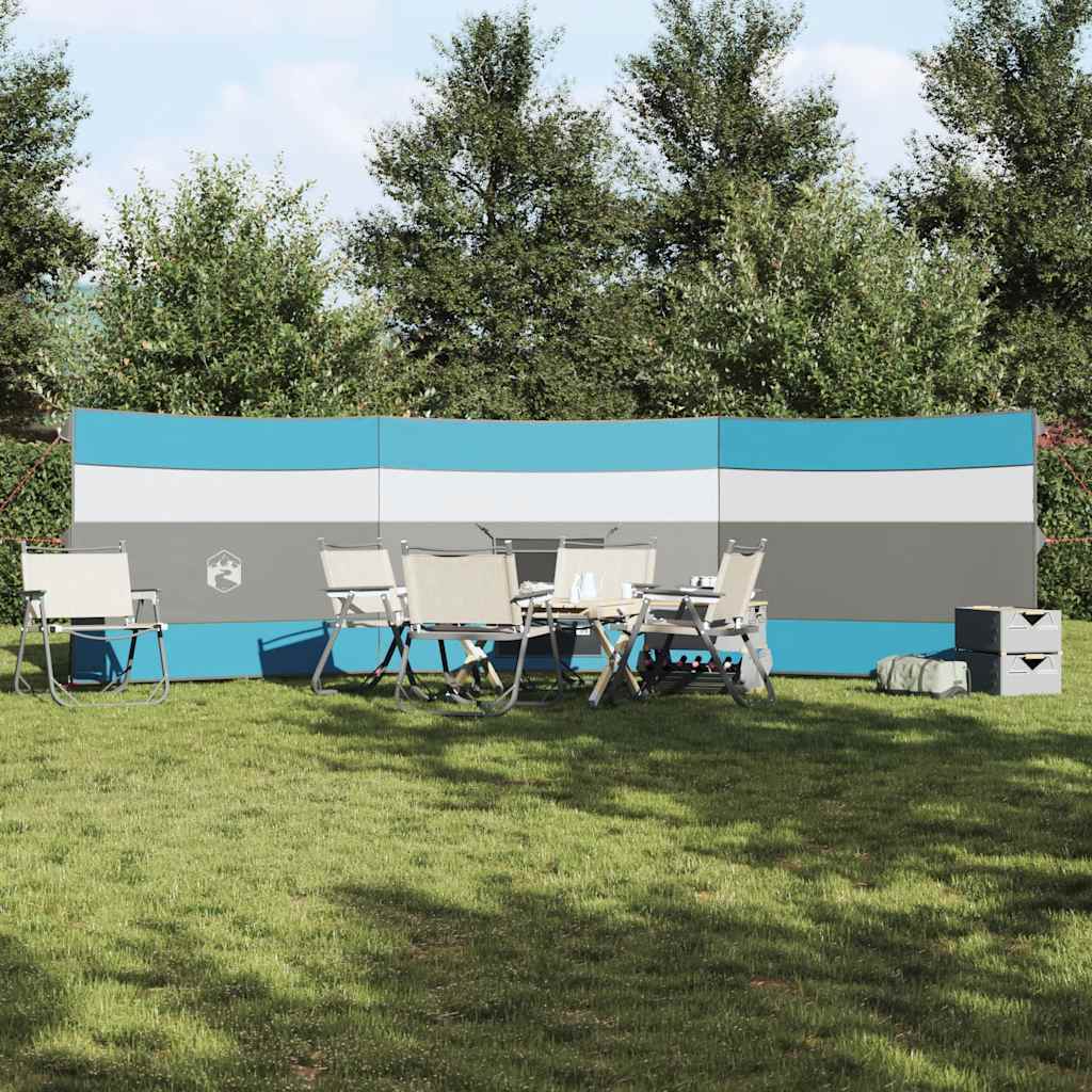 vidaXL Paravan de camping, albastru, 508x130 cm, impermeabil vidaXL Paravan de camping, albastru, 508x130 cm, impermeabil