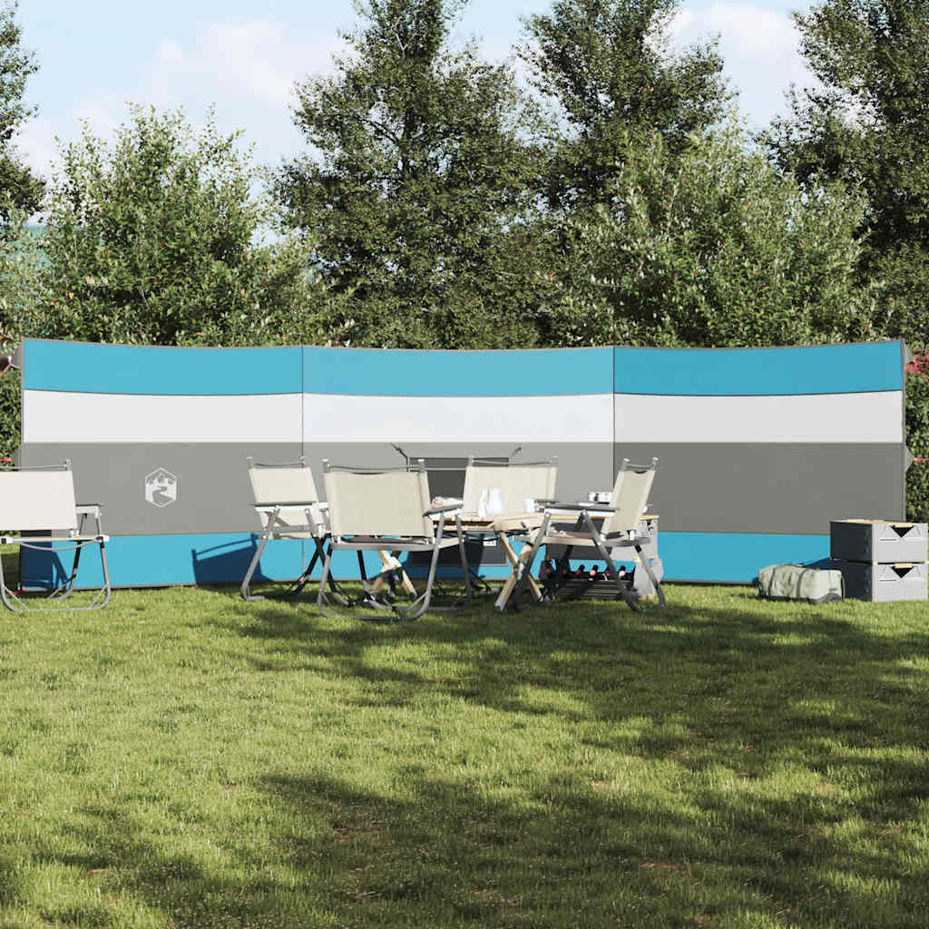vidaXL Paravan de camping, albastru, 508x130 cm, impermeabil vidaXL Paravan de camping, albastru, 508x130 cm, impermeabil