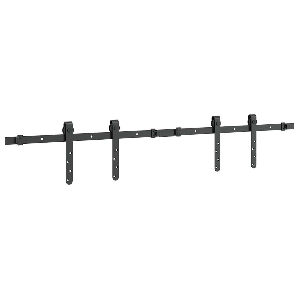 vidaXL Set uși glisante pentru dulap 122 cm oțel carbon vidaXL Set uși glisante pentru dulap 122 cm oțel carbon