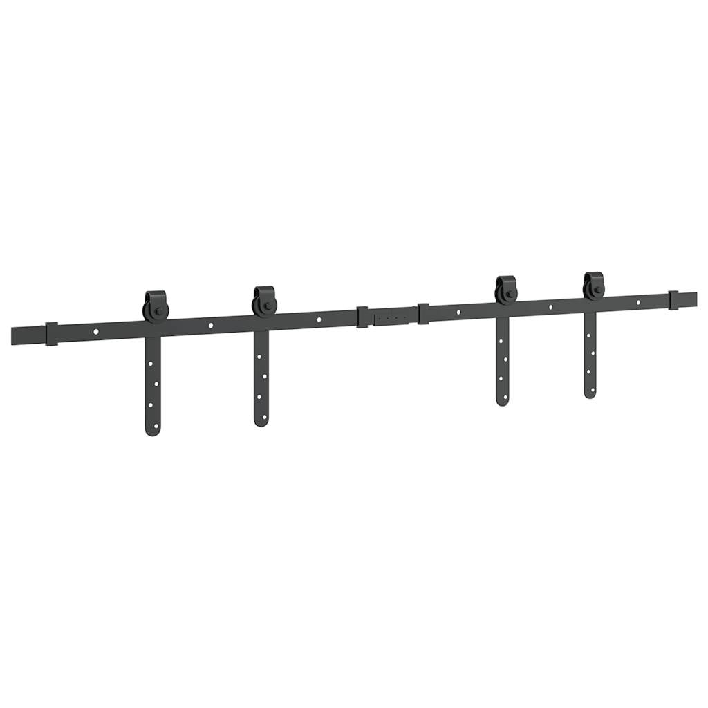 vidaXL Set uși glisante pentru dulap 122 cm oțel carbon vidaXL Set uși glisante pentru dulap 122 cm oțel carbon