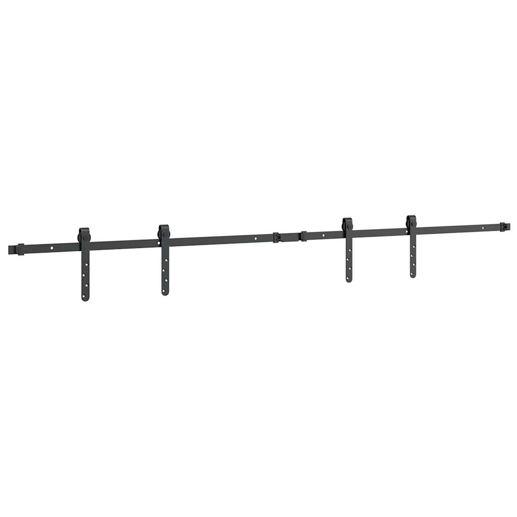 vidaXL Set uși glisante pentru dulap 183 cm oțel carbon vidaXL Set uși glisante pentru dulap 183 cm oțel carbon