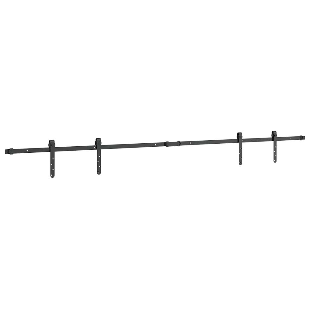 vidaXL Set uși glisante pentru dulap 213 cm oțel carbon vidaXL Set uși glisante pentru dulap 213 cm oțel carbon
