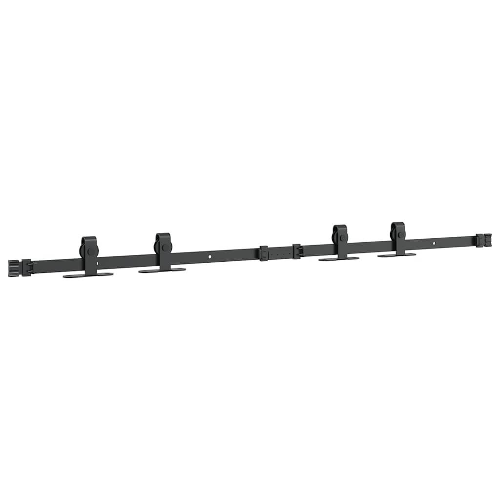vidaXL Set uși glisante pentru dulap 122 cm oțel carbon vidaXL Set uși glisante pentru dulap 122 cm oțel carbon