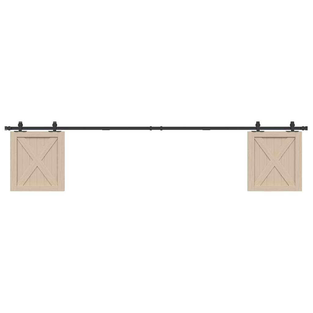 vidaXL Set uși glisante pentru dulap 244 cm oțel carbon vidaXL Set uși glisante pentru dulap 244 cm oțel carbon