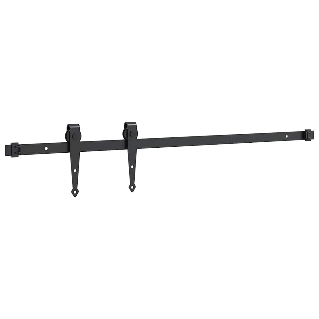 vidaXL Set uși glisante pentru dulap 91 cm oțel carbon