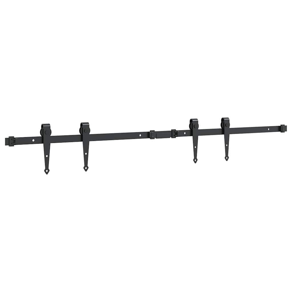 vidaXL Set uși glisante pentru dulap 122 cm oțel carbon vidaXL Set uși glisante pentru dulap 122 cm oțel carbon