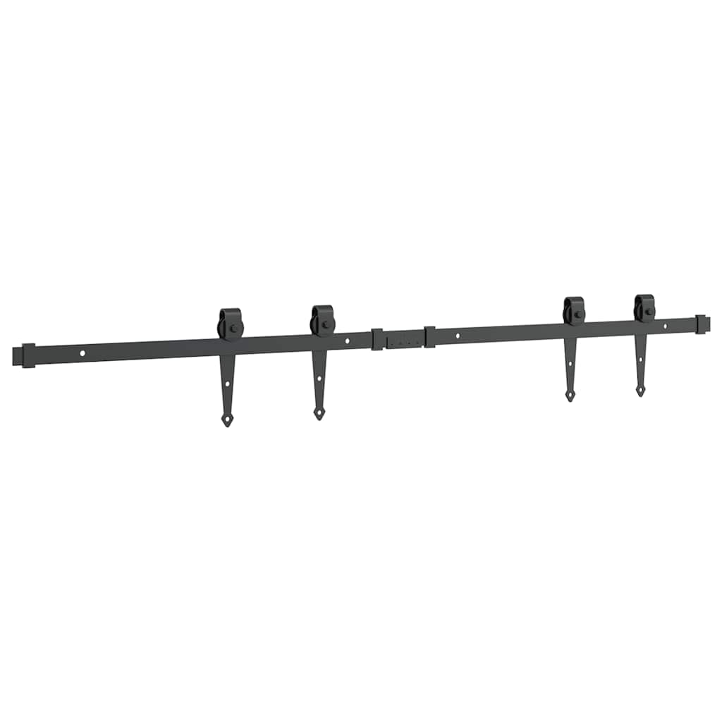 vidaXL Set uși glisante pentru dulap 122 cm oțel carbon vidaXL Set uși glisante pentru dulap 122 cm oțel carbon