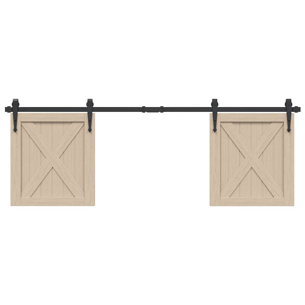 vidaXL Set uși glisante pentru dulap 152 cm oțel carbon vidaXL Set uși glisante pentru dulap 152 cm oțel carbon