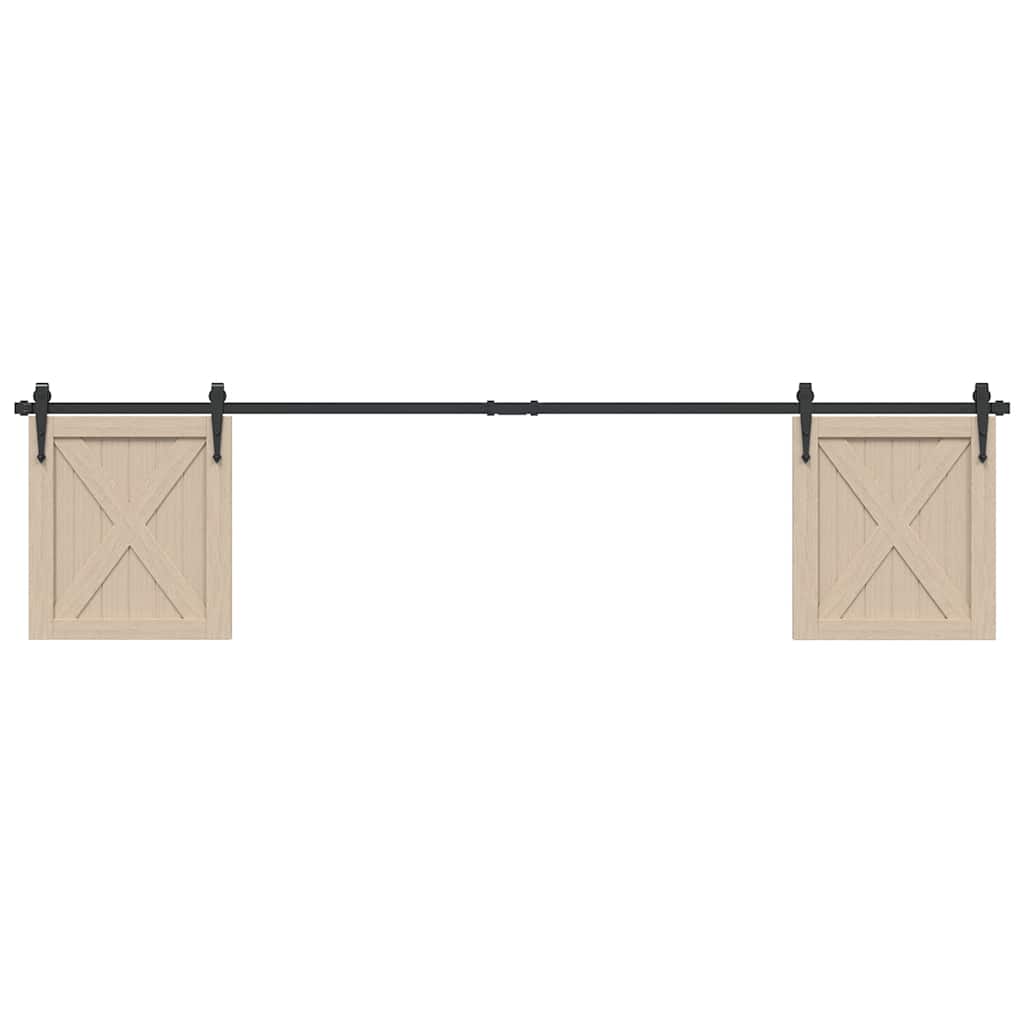 vidaXL Set uși glisante pentru dulap 213 cm oțel carbon vidaXL Set uși glisante pentru dulap 213 cm oțel carbon