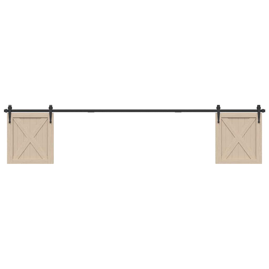 vidaXL Set uși glisante pentru dulap 244 cm oțel carbon vidaXL Set uși glisante pentru dulap 244 cm oțel carbon