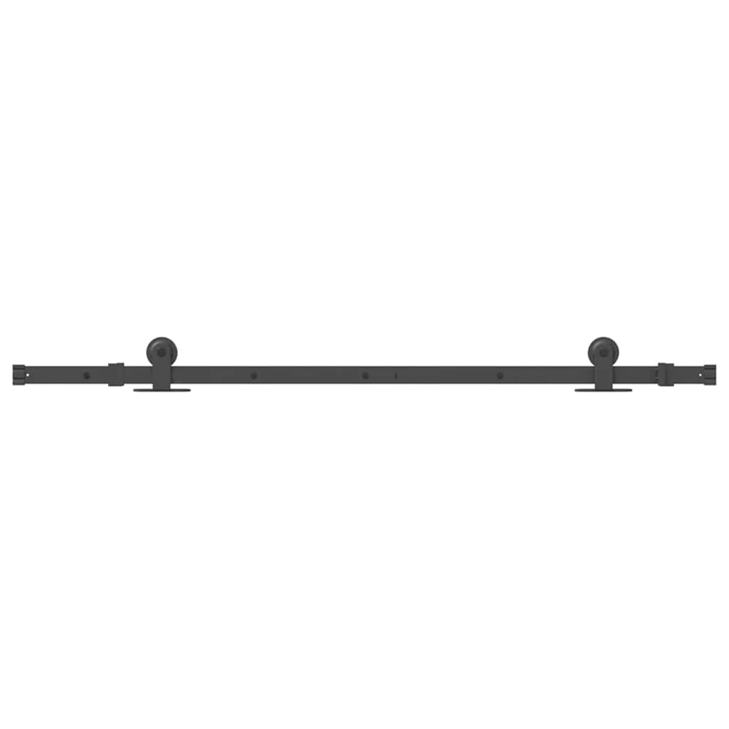vidaXL Set feronerie pentru uși glisante, negru, 152,5 cm, oțel