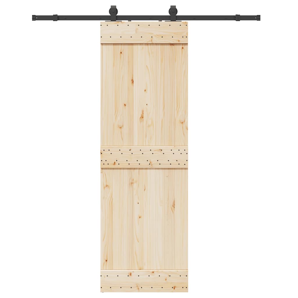 vidaXL Set feronerie pentru ușă glisantă, negru, 183 cm, oțel vidaXL Set feronerie pentru ușă glisantă, negru, 183 cm, oțel