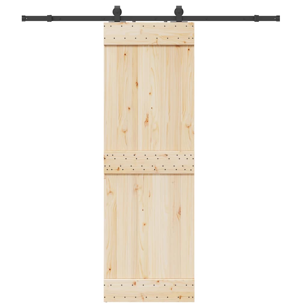 vidaXL Set feronerie pentru uși glisante, negru, 200 cm, oțel vidaXL Set feronerie pentru uși glisante, negru, 200 cm, oțel